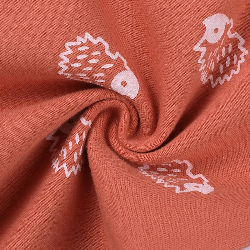 Комбинезон для новорожденных девочек оранжевый с длинным рукавом Детский