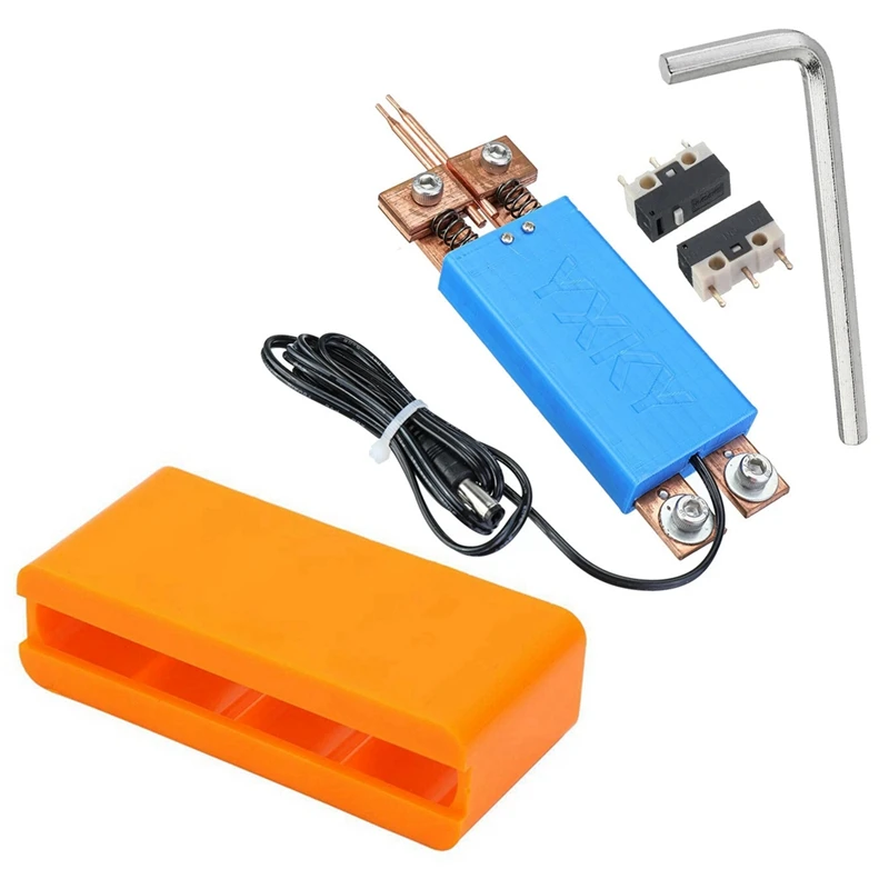 

Ручка для точечной сварки «сделай сам», голубая и 4-секционная промышленная Пластиковая регулируемая аккумуляторная батарея 18650, фиксирующ...