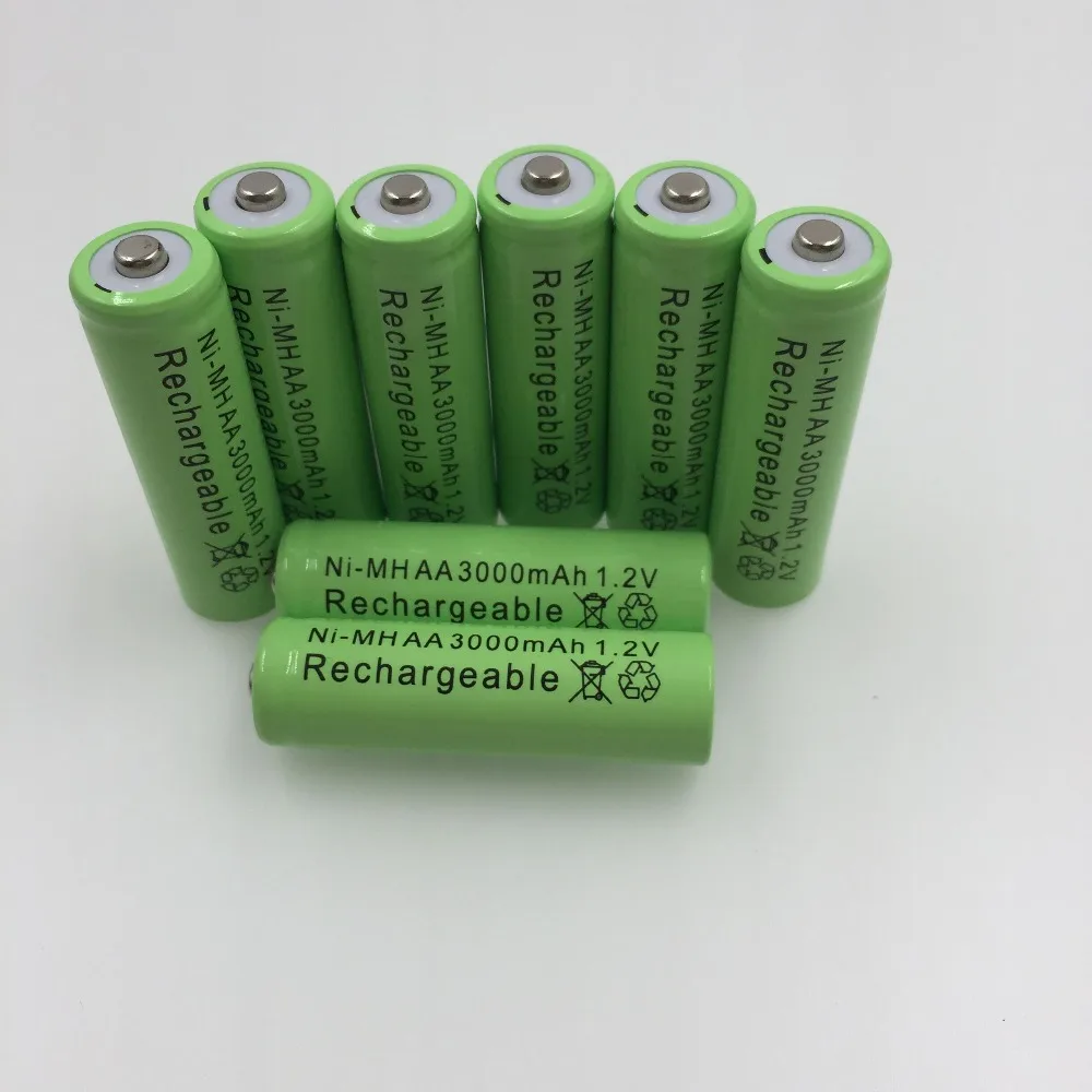 4 ~ 20 шт 1 2V 3000 mAh NI-MH АА пре-cargado bateras recargables металл-гидридных или никель recargable AA batera para
