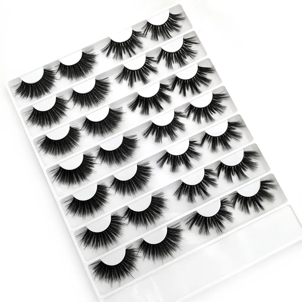 16 пар объемные мягкие норковые накладные ресницы ручная работа пушистые длинные