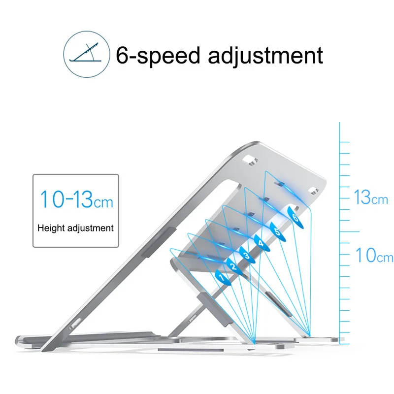 Складная портативная подставка для ноутбука регулируемый угол обзора/высота