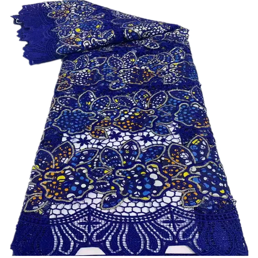 

​Familiar African Net Tulle Fabric 2021 High Quality Embroidery With Sequins Nigeria Mesh Lace Turtle African Material DP11552