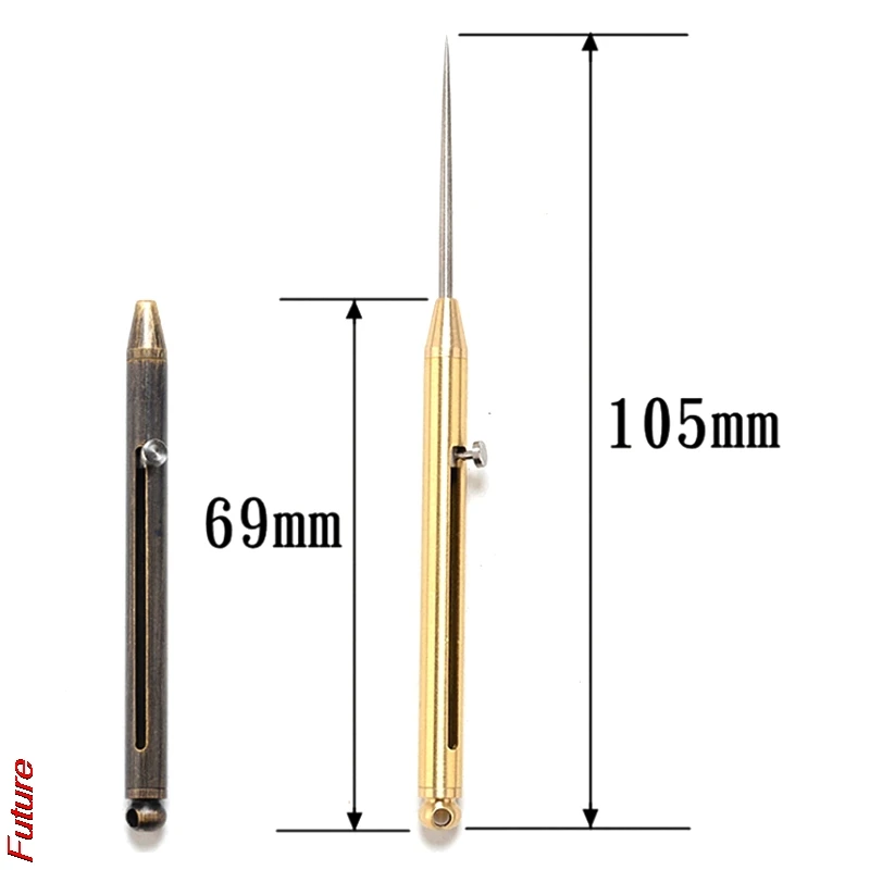 

New Product Titanium Alloy Outdoor Bushcraft Self-defense Weapon Toothpick Bottle Fruit Fork Camping Tool Titanium Toothpicks