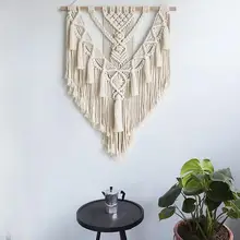 Hand-woven Nordic Bohemian Macrame Wall Hanging Tapestry Hand-Wovening Tassel Home Wall Decor Large Tapestry (4)