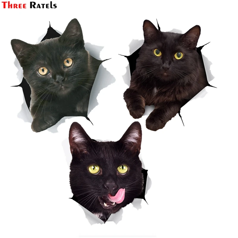 Three Ratels FTC-1094 3D Black Fat Cat Sticker For Car Bumper Decal Toilet Refrigerator Kitchen Cabient Window Door
Three Ratels FTC-1094 3D Black Fat Cat Sticker For Car Bumper Decal Toilet Refrigerator Kitchen Cabient Window Door