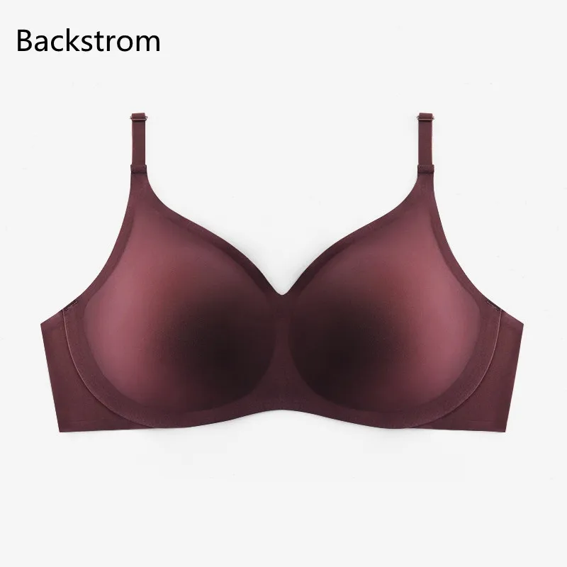 

Backstrom Womens Underwear Intimates Seamless No Rims Bralette Latex Beauty Back Female U-Shaped Gather Sports Brassiere