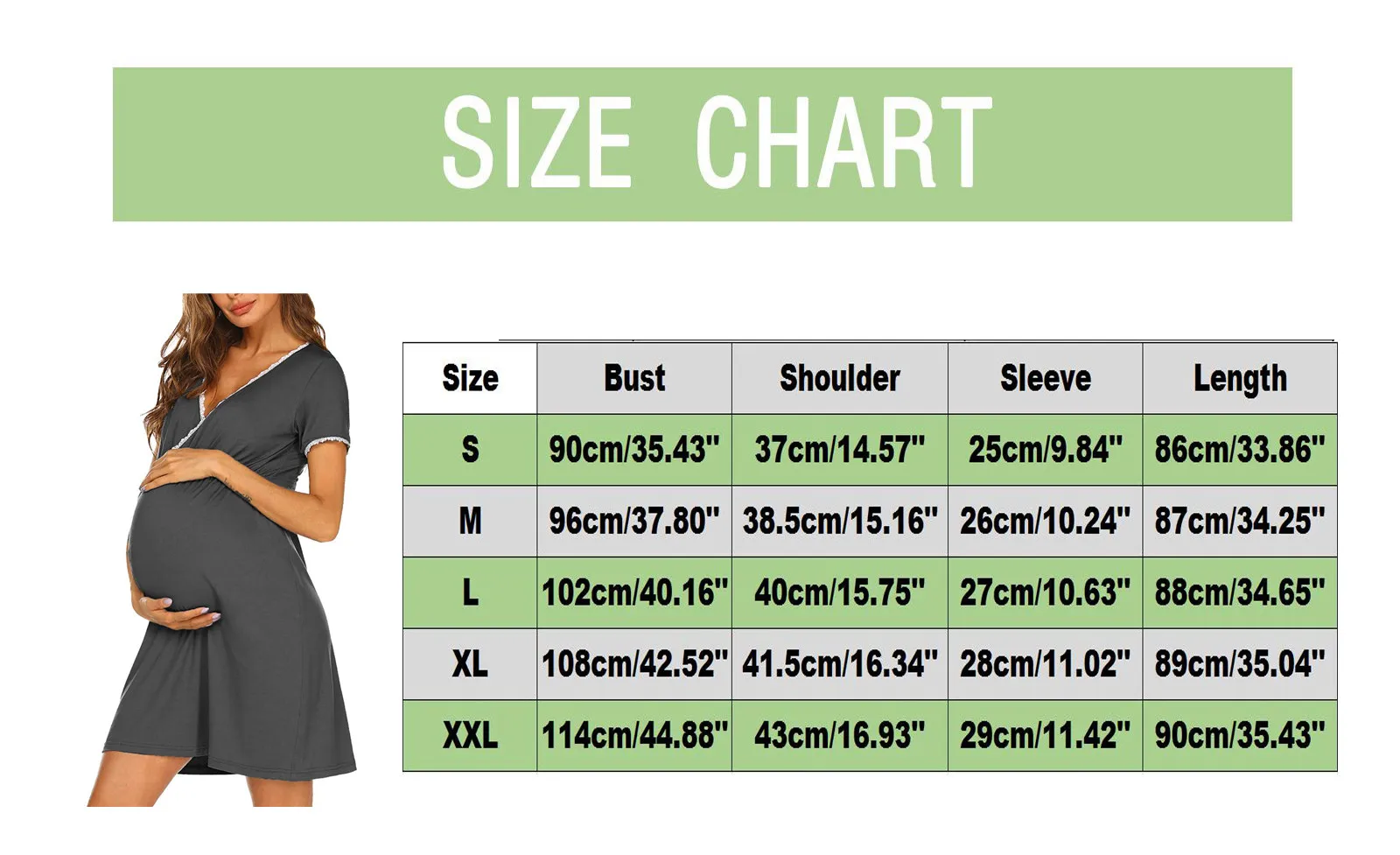 

Women Maternity Short Sleeve Hight Waist Dress For Daily Wearing Or Baby Shower For Pregnant Women Maternity Dress