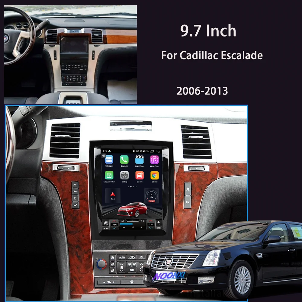 128g android11 5g qled touch screen car radio for cadillac escalade sls 2007 auto multimedia dvd player navigation gps headunit free global shipping