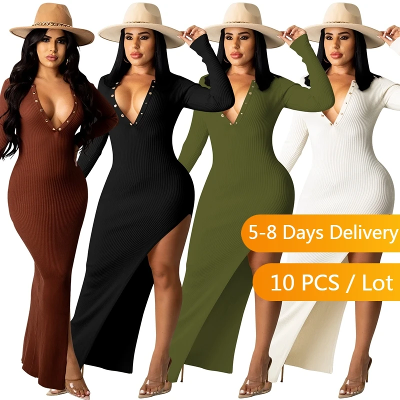 

Большие партии оптом много облегающее платье с открытой спиной женское платье с V-образным вырезом для женщин 2021 пикантное вечернее платье ...