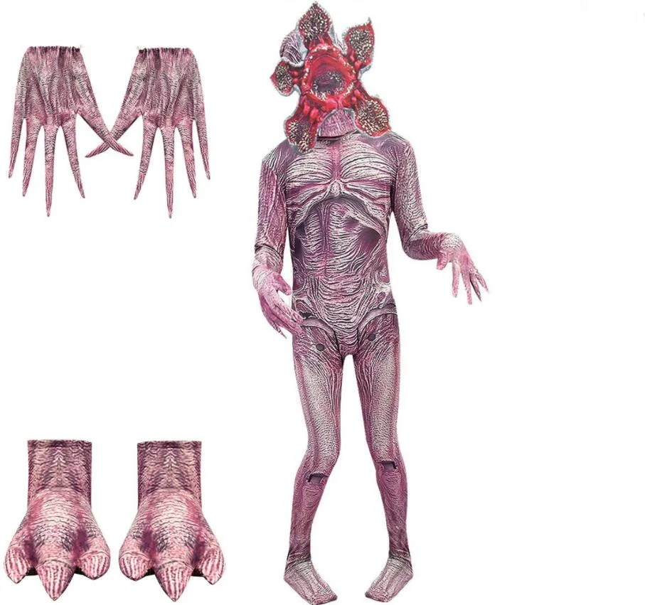 Demogorgon/костюм для Хэллоуина для детей, необычные вещи, человек-пожиратель, цветок, страшная крепостная маска, карнавальные Вечерние Маски