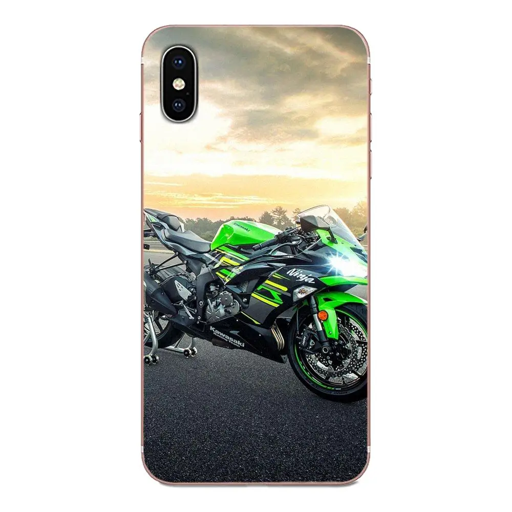 Мягкий мобильный телефон Kawasaki ниндзя Zx R спортивный мотоцикл для Apple iPhone 11 Pro X XS Max