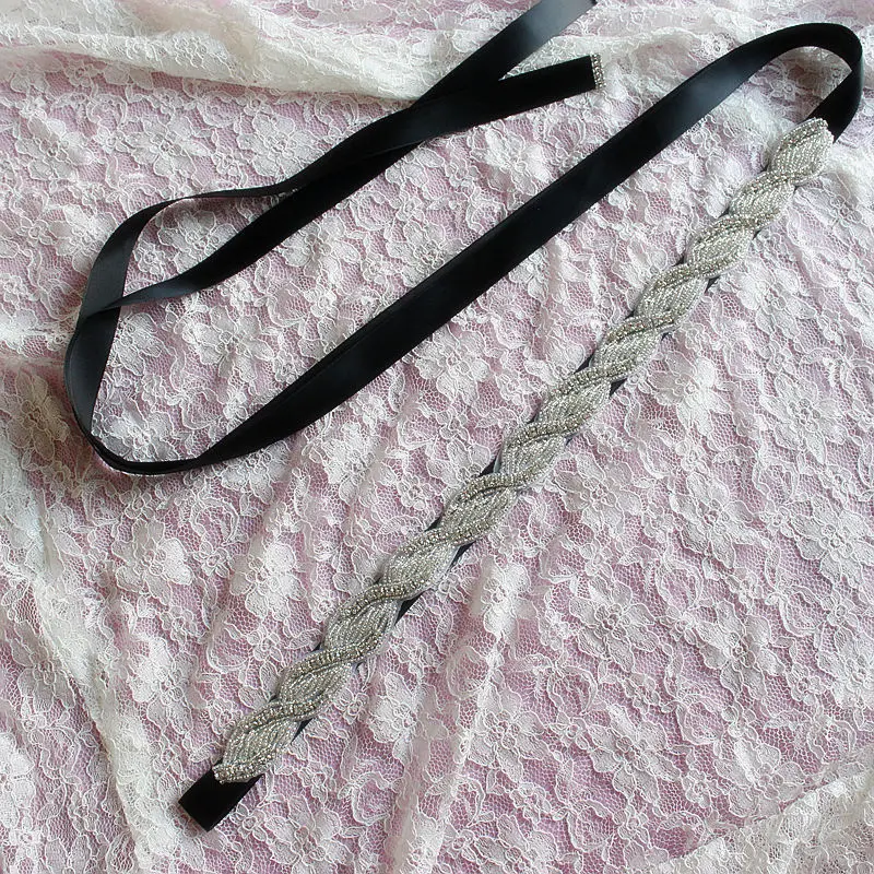 2019 Полиэстеровая лента для невесты с бисером жемчужный пояс свадебного платья