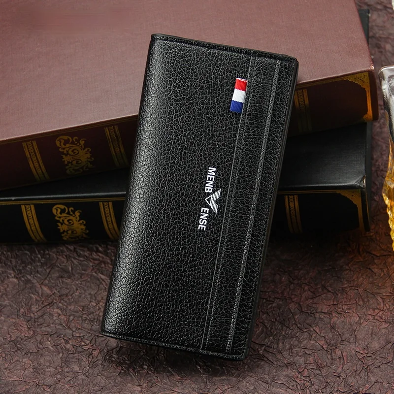 

The New European And American Wind Men's Multi-functional Wallet Long Magnetic Buckle Plus Long Bag Large-capacity Men's Wallet