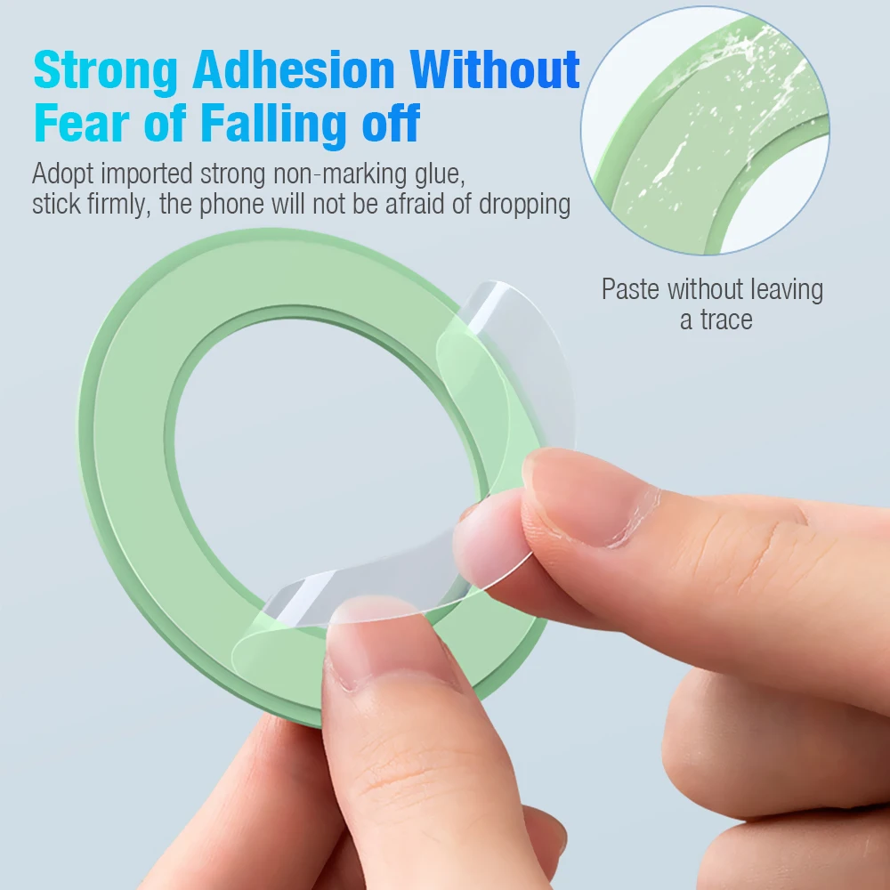 For MagSafe Magnetic Ring Holder for iPhone 12 13 mini Pro Max Galaxy Note 20 HUAWEI Mate 30 Wall Mount Magnet Phone Stand | Мобильные