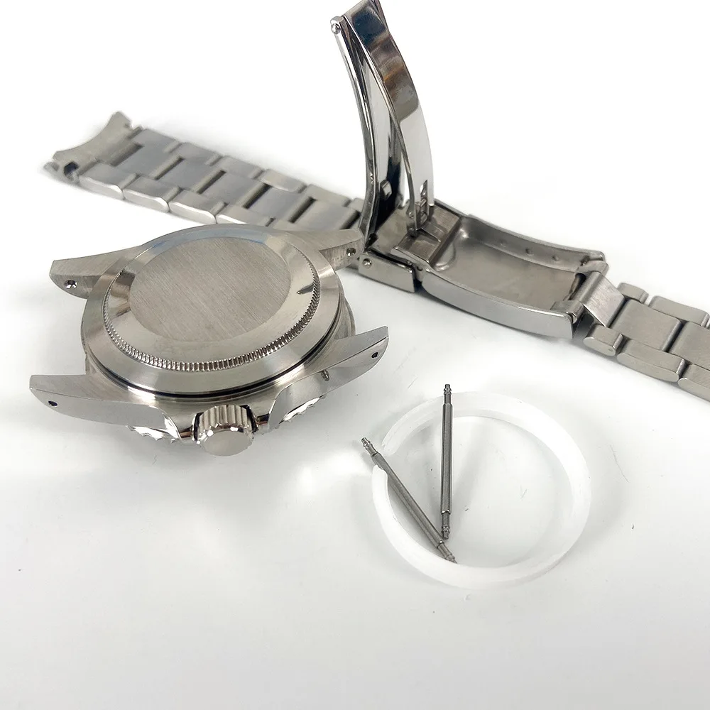 

316L Steel Bracelet Acrylic Glass 40mm Watch Accessories Case Watch Parts for Rolex Watches Men 2813 8215 2836 8200 Movement