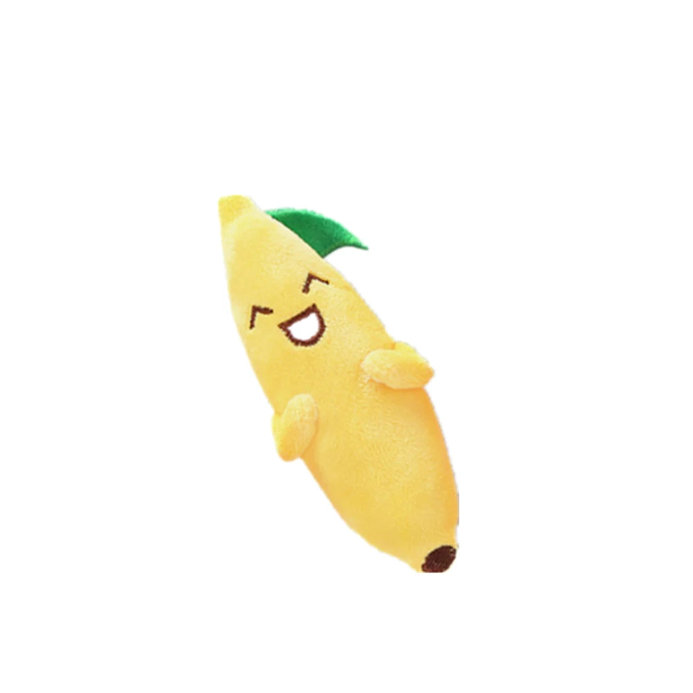 Игрушка для жевания со звуком щенков и собак фрукты овощи курица барабан пищащая