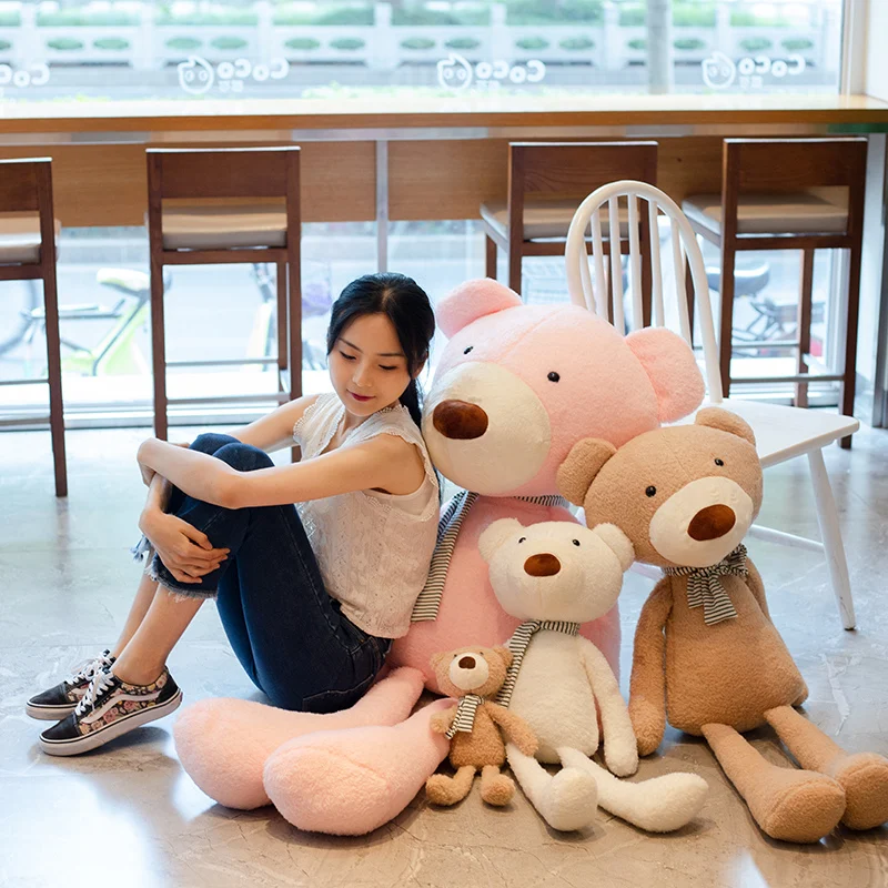 

Lovely Long Legs Bear Stuffed Doll Soft Cartoon Animal Plush Pillow Girl Sleeping Toys Bear Dolls Kids Appease Toy Baby Gift