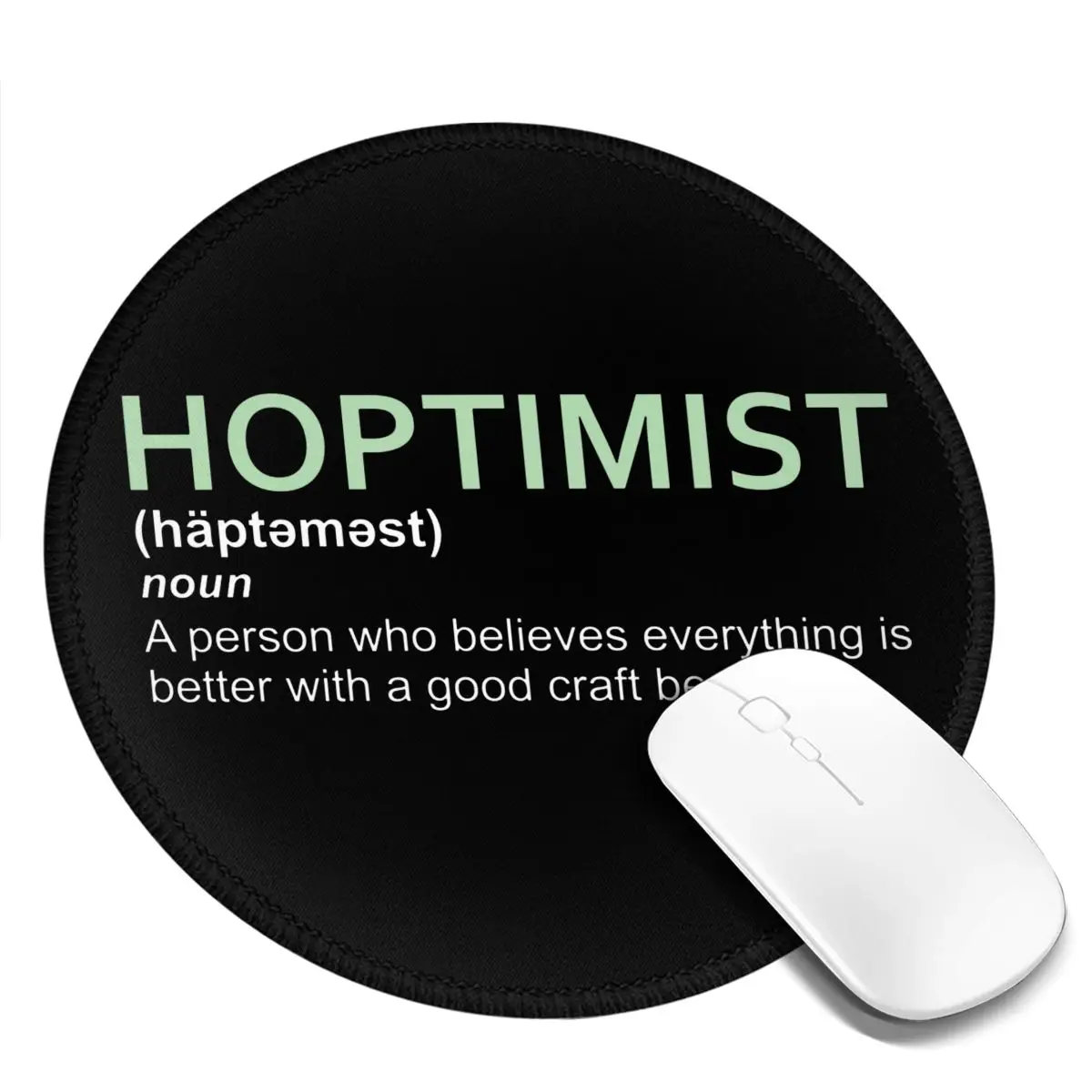

Lover Mouse Pad Hoptimist Design for Craft Beer Lovers Anti Fatigue Best Mousepad Print Desktop Rubber Aesthetic Mouse Mat