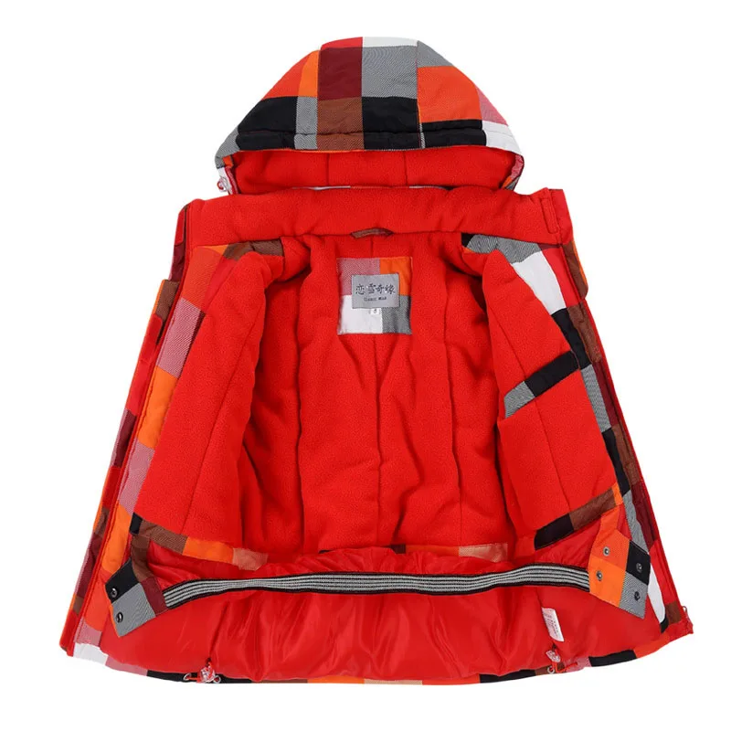 Детский лыжный костюм детский ветрозащитный водонепроницаемый Комплект для