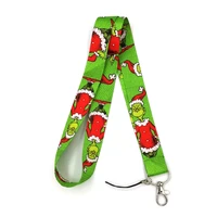 christmas cat neck strap lanyard keychain mobile phone strap id badge holder rope key chain keyrings accessory gifts
