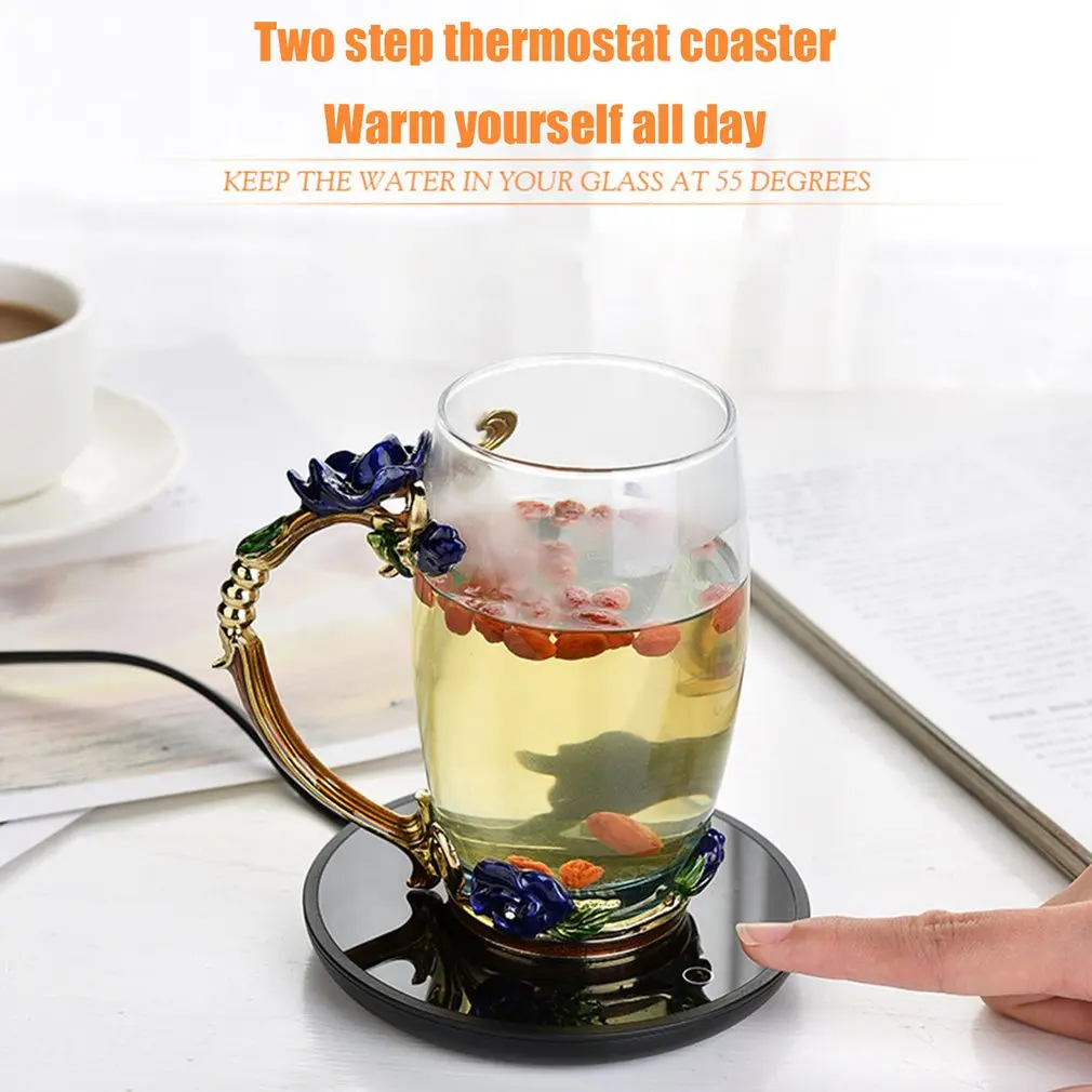 

BD01 Automatic Constant Temperature Coffee Cup Heater Smart Touch Switch Coffee Cup Warmer For Office Desk Use