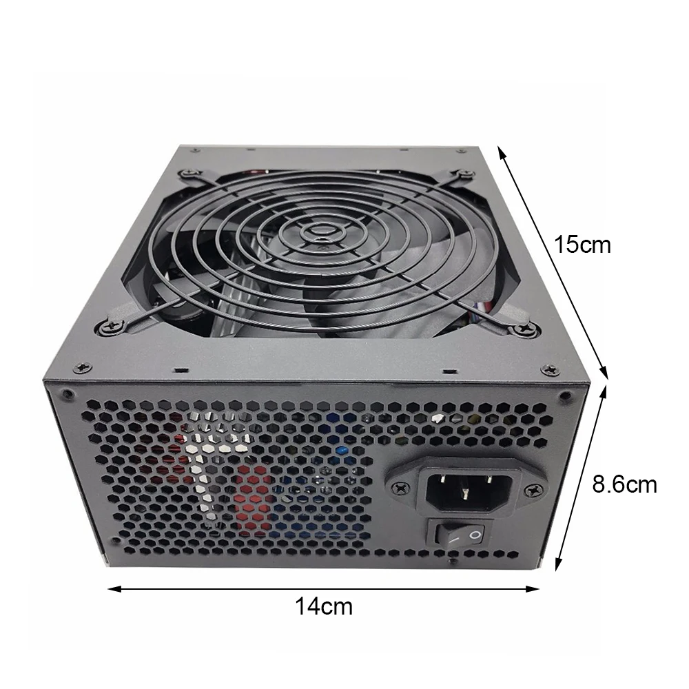 

1800W Rated Miner Power Supply 95% High Efficiency AC 180-260V ATX Mining Power Source Support 8 CPU Card Max Up to 2000W