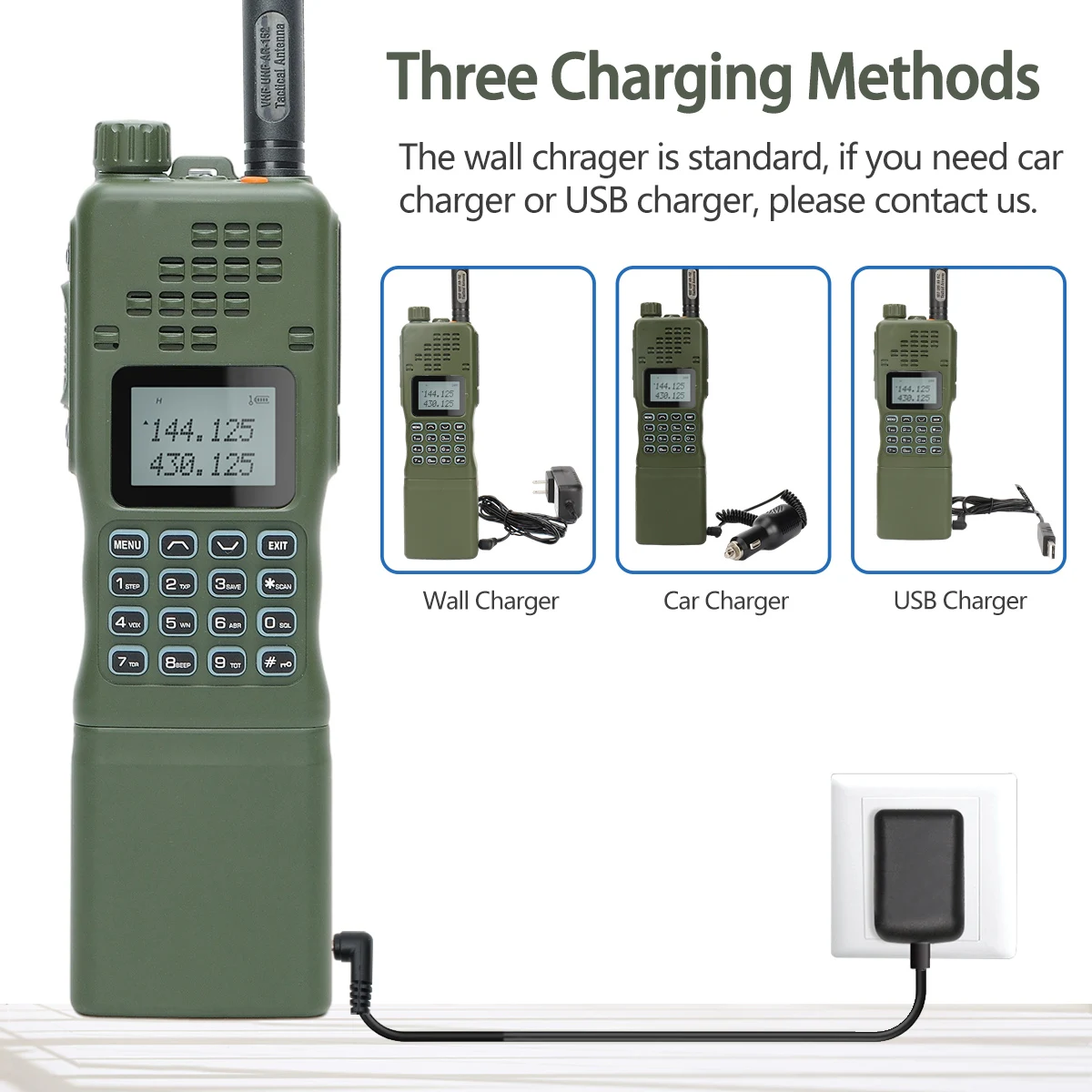 Портативная рация Baofeng высокомощная дальнего действия VHF/UHF Дальняя Тактическая