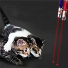 Забавный домашний светодиодный лазерные игрушки кошка указатель светильник ручка интерактивная игрушка указатель для обучения Мини Вспышка светильник