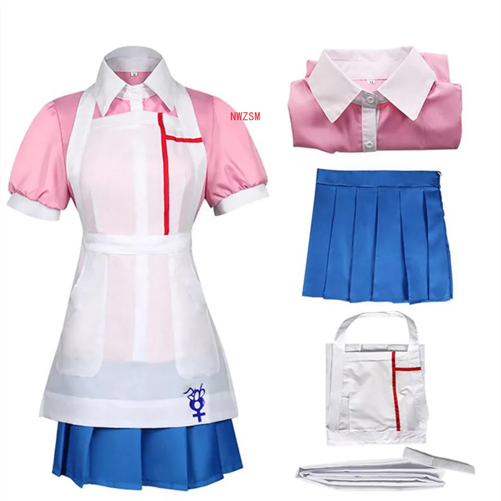 Униформа аниме Danganronpa Mikan Tsumiki Женский костюм для косплея |