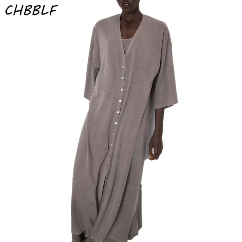 Платье-миди однотонное Плиссированное с V-образным вырезом и рукавом до локтя |