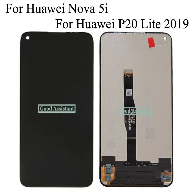 Оригинальный черный 6 4 дюймов для Huawei P20 Lite 2019 / Nova 5i GLK LX1 LX2 LX3 ЖК дисплей сенсорный