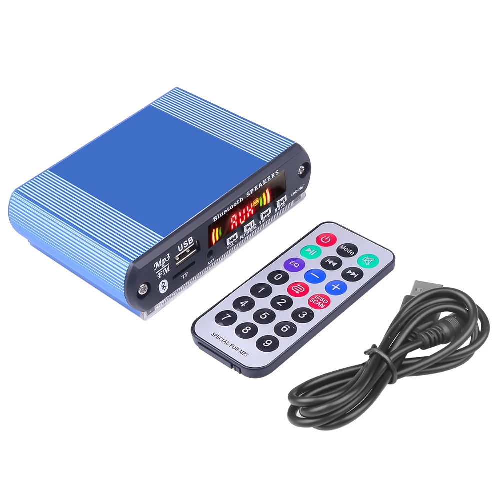 MP3 плеер для записи громкой связи Bluetooth 5 0 DIY автомобильный радиоприемник 12 В