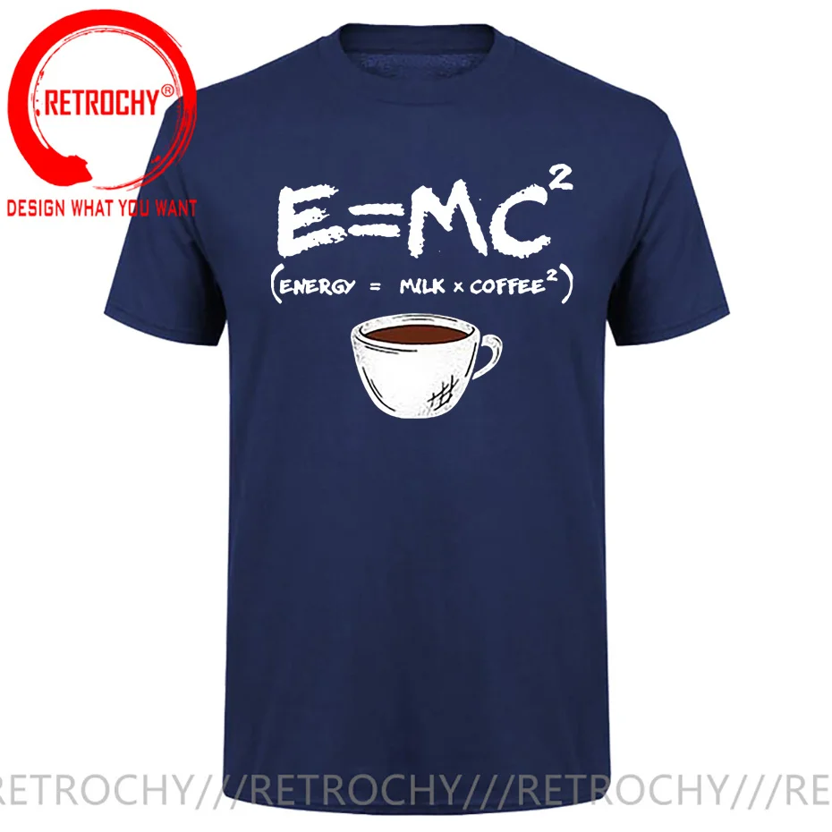 Футболка мужская с коротким рукавом круглым вырезом и принтом кофе | Мужская