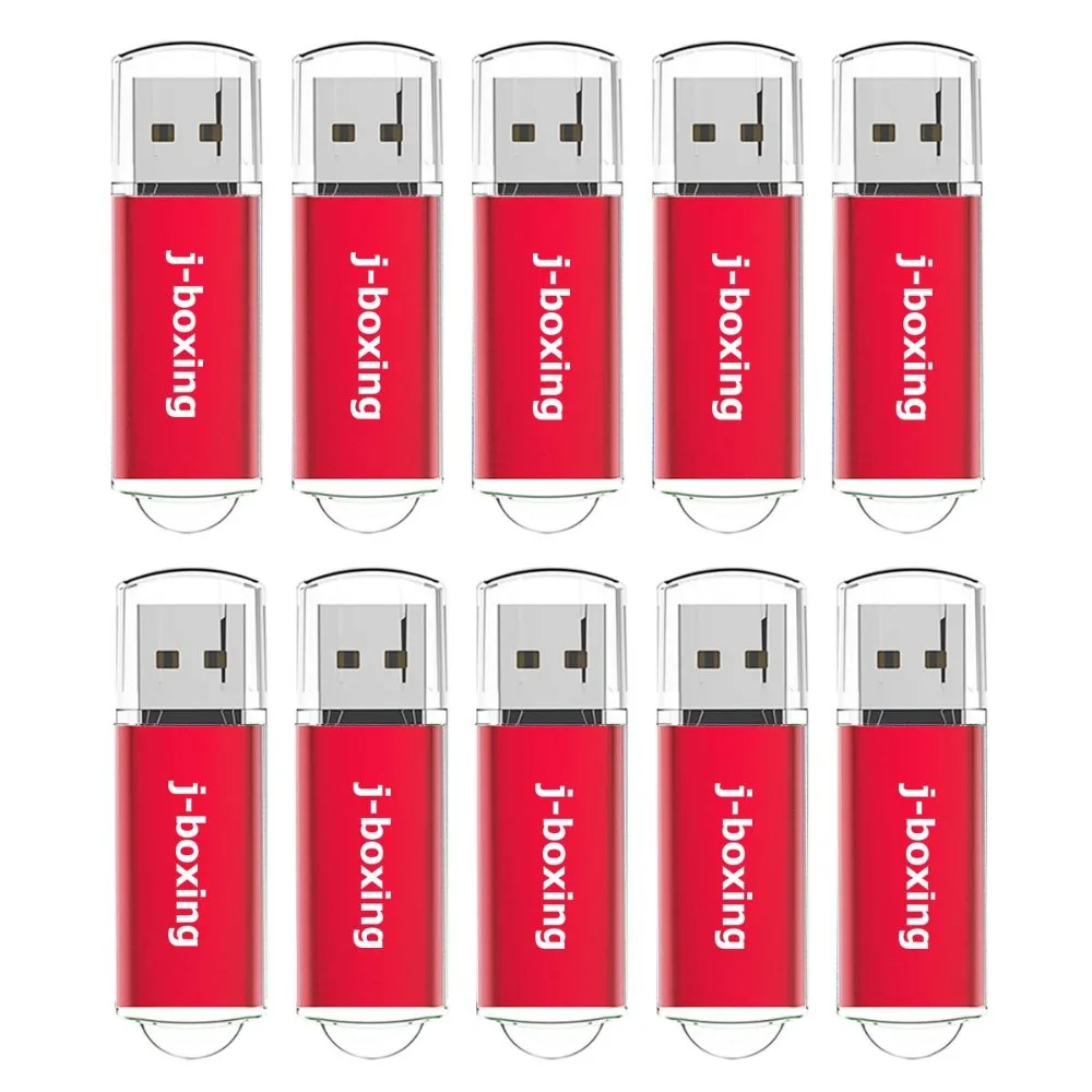 J-бокс USB флэш-накопитель 10 шт./упак. 1 Гб 2 Гб 4 ГБ 8 ГБ 16 ГБ оперативной памяти, 32 Гб встроенной памяти, прямоугольник флеш-накопитель флэш-накопитель USB 2,0 памяти с Кепки для ПК Mac