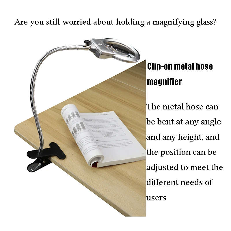 4X 6X светодиодный освещенный увеличитель микроскоп увеличительное Стекло