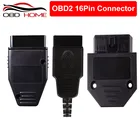 Автомобильные аксессуары, гнездовой разъем OBD2, 16-контактный штекер OBD2, штекер OBD, гнездовой адаптер OBD2, 16-контактный штекер, диагональ