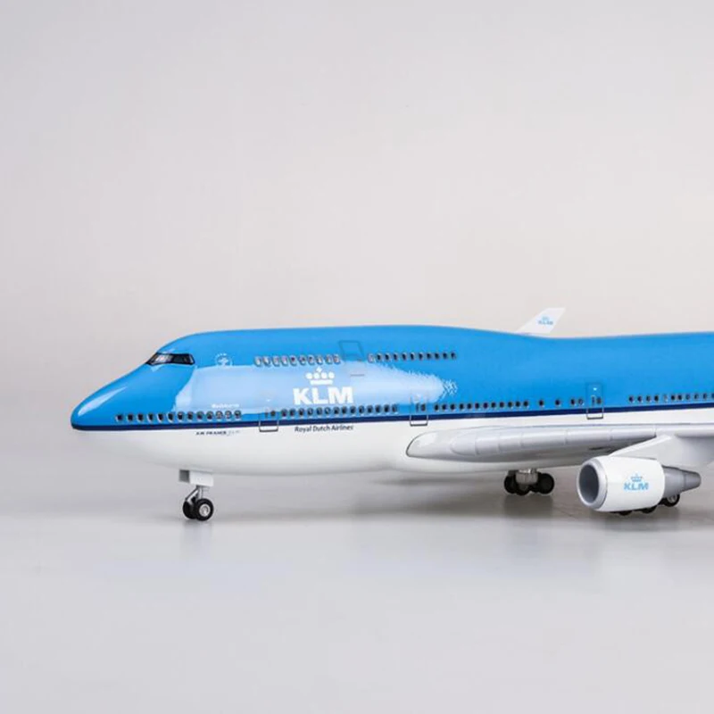 1/157 масштаб 47 см самолет Boeing B747 KLM королевские голландские авиалинии Модель W светильник& колеса литой под давлением пластиковый полимерный самолет для сбора