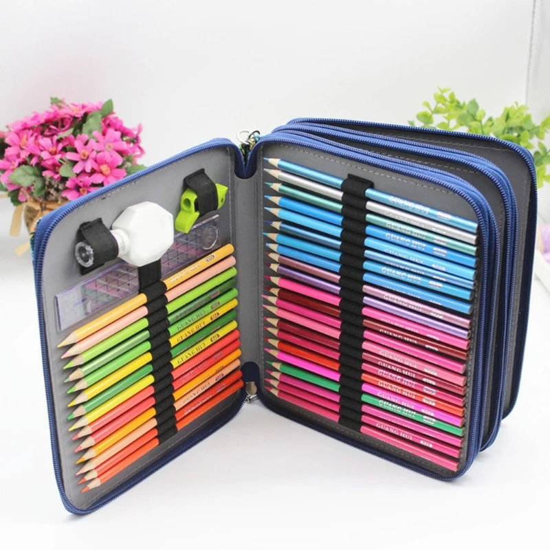 

Kawaii Pencil Case Big 120 Holes Pen Box for Girls Boys Back School Pencilcase
