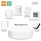 Набор для умного дома Xiaomi Mi Gateway 3 беспроводной переключатель для двери датчик человеческого тела датчик температуры и влажности воды пульт дистанционного управления Mijia