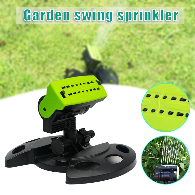 

16-hole Oscillating Sprinkler with Angle & Outlet & Spraying Adjustment Can be used Alone or in Series Garden Watering PLDI889
