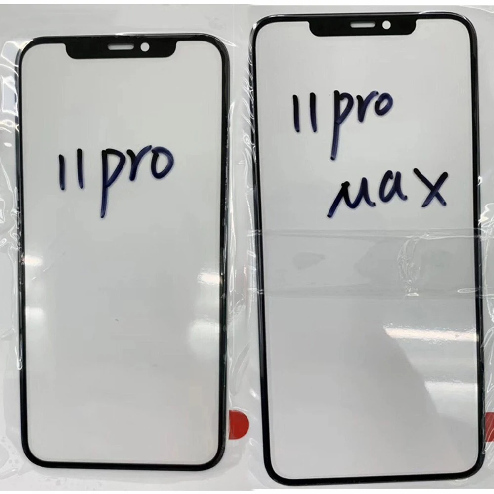 2 шт для iPhone 11 pro max lcd передний Внешний сенсорный экран стекло объектив панель
