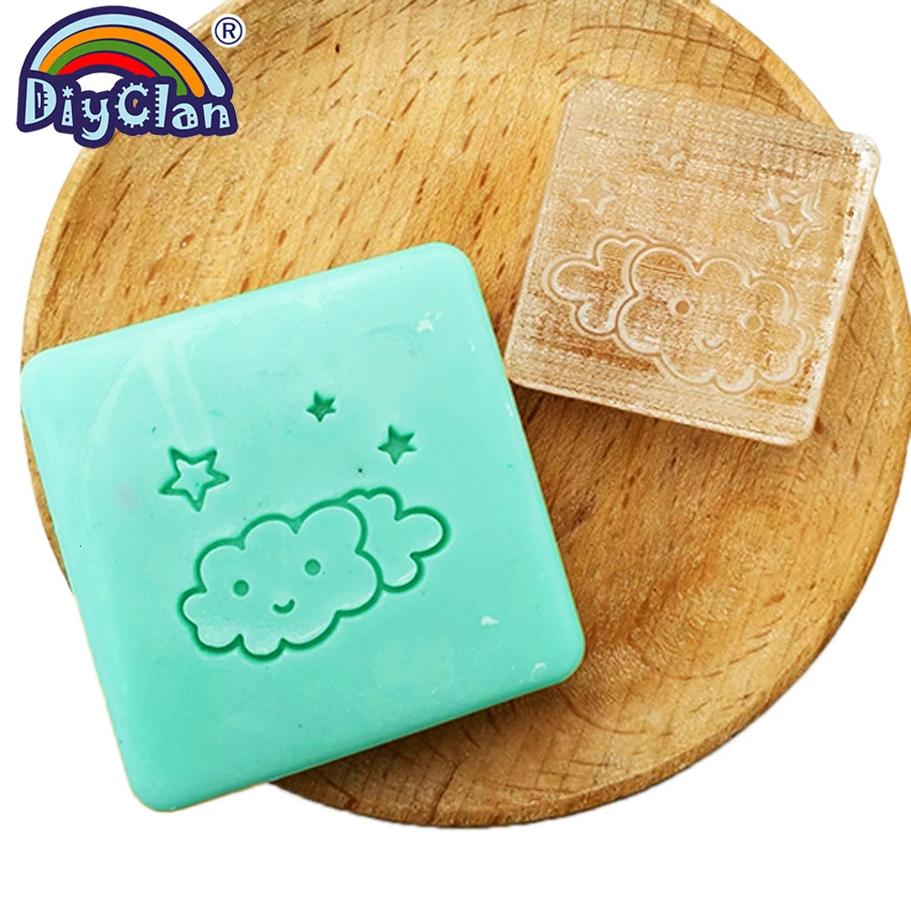 Штамп для мыла ручной работы из натуральной смолы форма сделай сам звезда облако