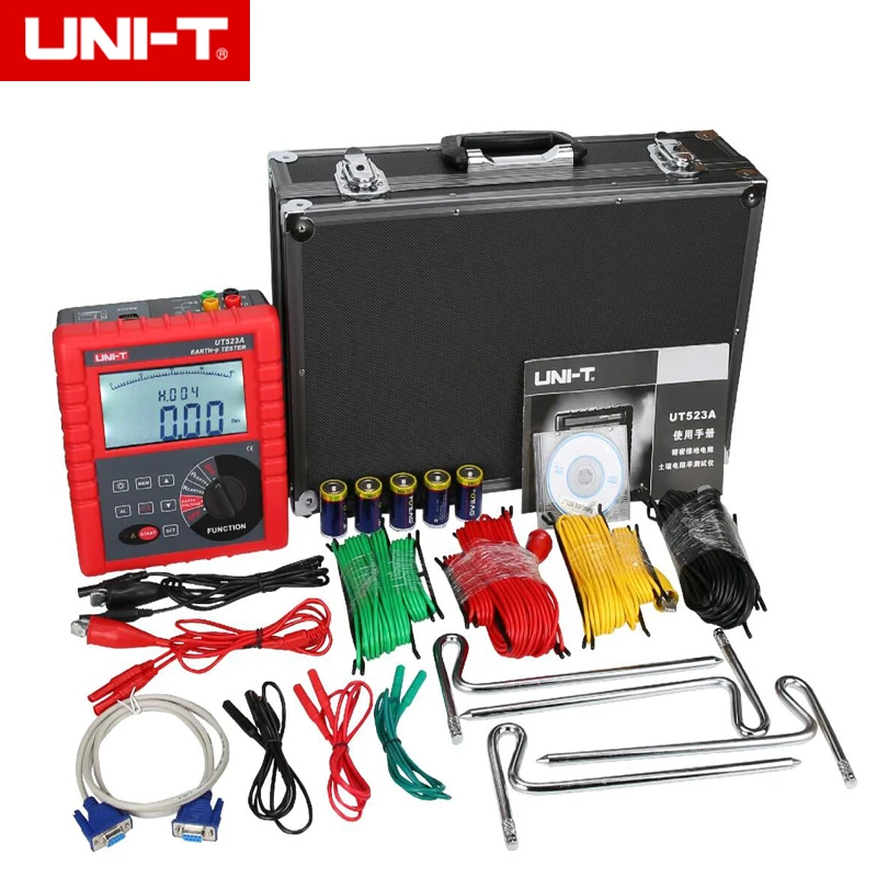 UNI-T UT523A Измеритель сопротивления заземления, измеритель сопротивления почвы RS232
