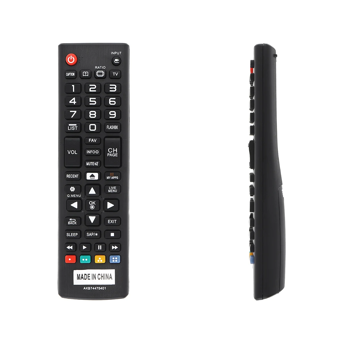 

1 Pc Black ABS IR 433MHZ Replacement TV Remote Control with 10M Long Transmission Distance Fit for LG TV AKB74475401