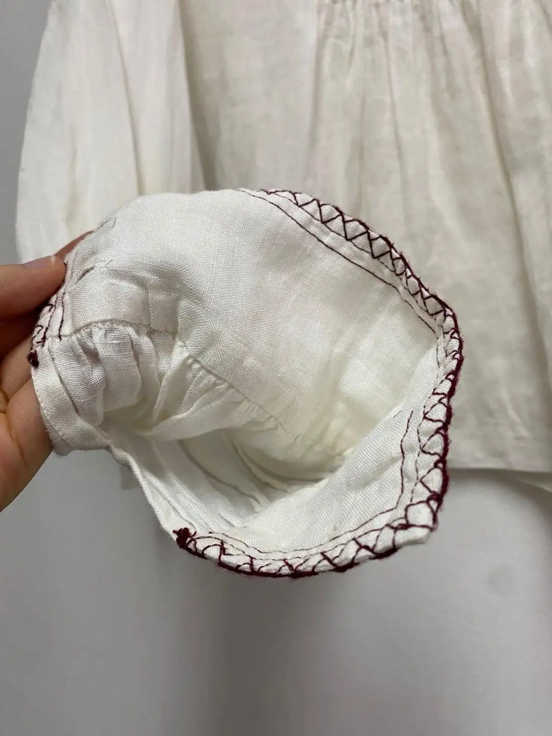 

Women Linen OL Blouse 2020 Early Autumn Peter pan Collar Simple Office Wear Shirt Female Casual Long Sleeve Blouses shirts Top