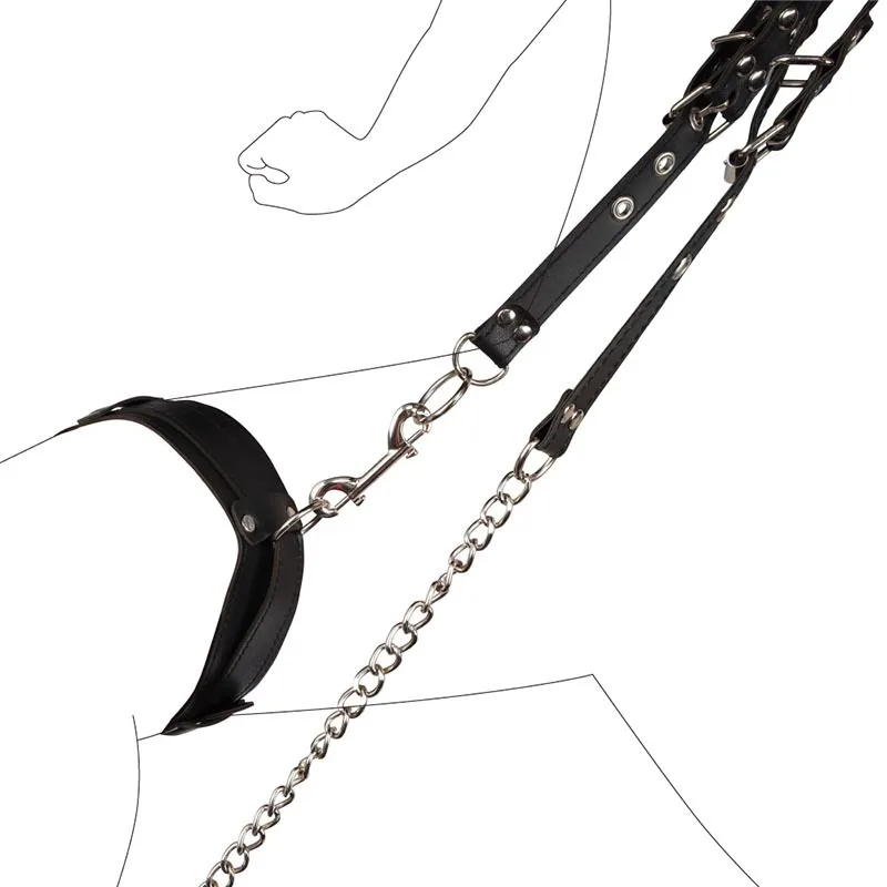 Искусственная кожа BDSM нога открытая лодыжки манжеты ведомого удерживающие