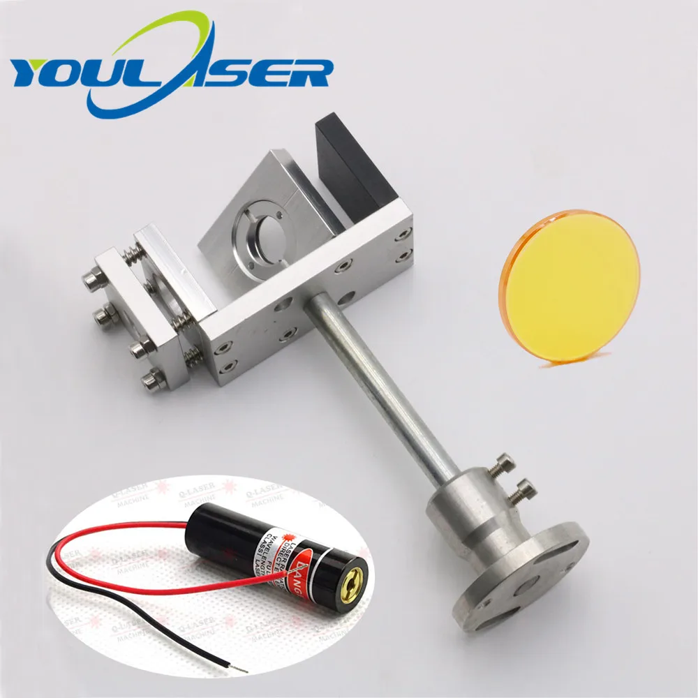 Полный набор лазерных лучей Co2 20 мм комбинированный с креплением и лазерной