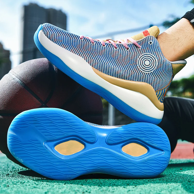 Quality Ankle Protect Men's Basketball Shoes Non-Slip Wearable Sports Shoes Unisex Street Basketball Culture Sneakers for Women