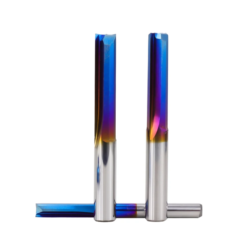 1 шт. 2 фрезы прямые концевые твердосплавные для дерева ПВХ пластиковые