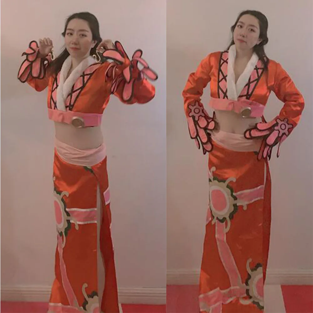 

ACGN STATION Free Shipping Sexy One Piece Adult Women Cosplay Costume One Piece Boa Hancock Cosplay Costume for Halloween